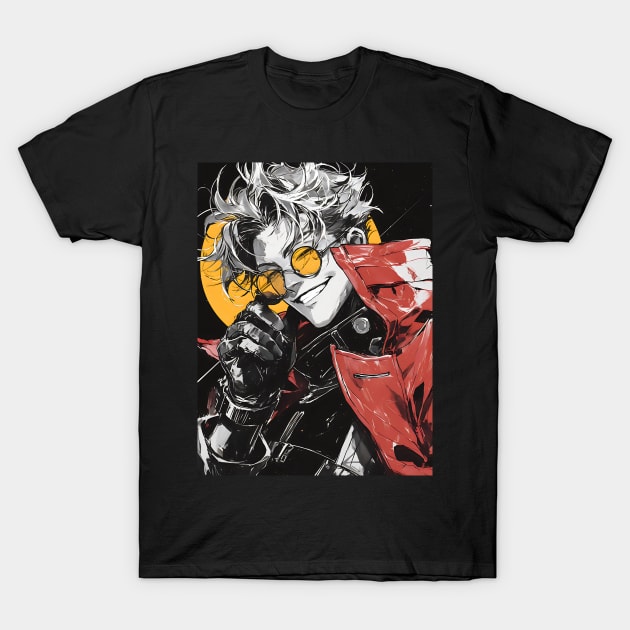 Legendary Gunslinger: Space Western Anime-Manga Adventure T-Shirt by insaneLEDP